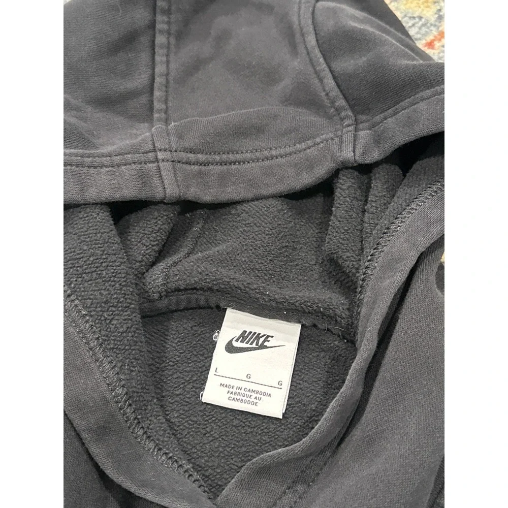 Nike‎ Hoodie Boys Youth Large Black Futura Logo Fleece Pullover